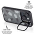 Black and White Pineapples iPhone 15 Kickstand Case